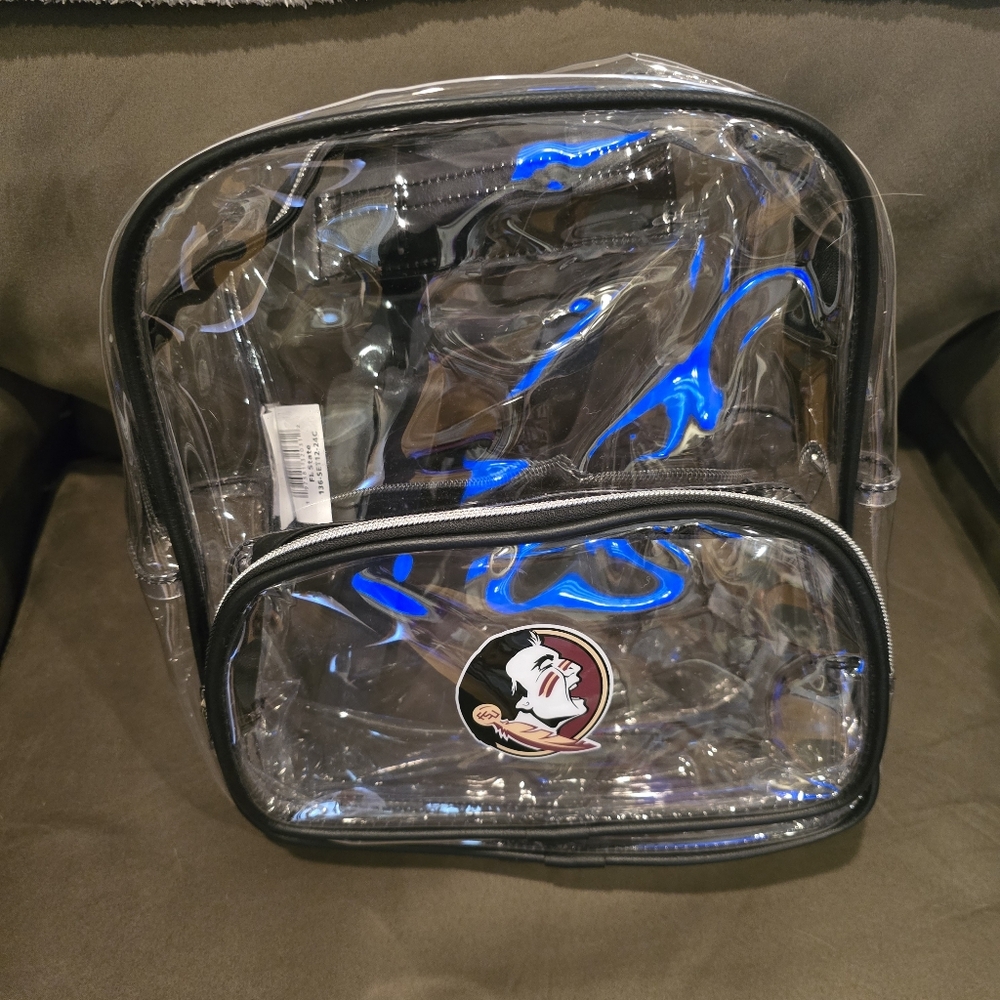 Florida State University Seminoles Clear Mini Backpack